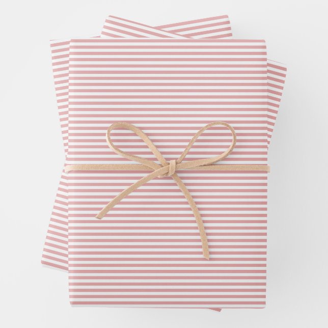 Classic Vertical Pinstripe Seamless Pattern Wrapping Paper Sheets (In situ)