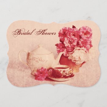 Classic Victorian Grunge Tea Party Invitation by justbecauseiloveyou at Zazzle