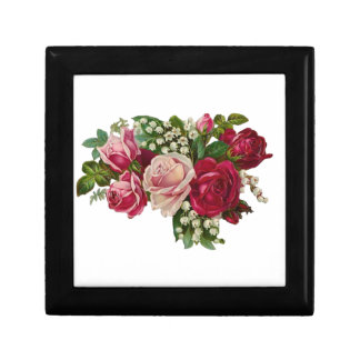 Classic Victorian Roses Lily of the Valley Romance Jewelry Box