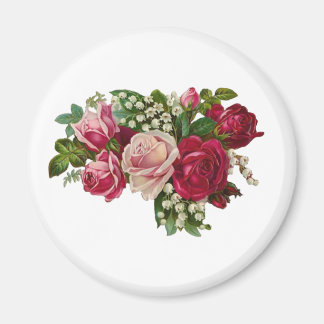Classic Victorian Roses Lily of the Valley Romance Magnet