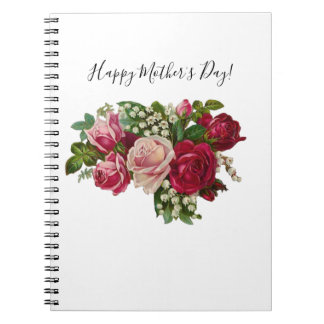 Classic Victorian Roses Lily of the Valley Romance Notebook