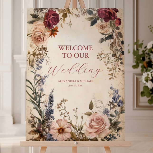 Classic Victorian Royal Floral Wedding  Foam Board (Creator Uploaded)