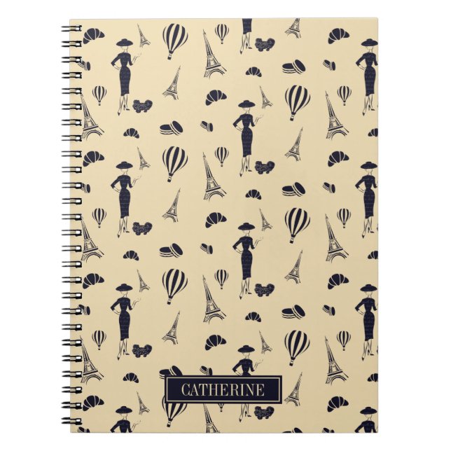 Classic Vintage 50's Fashion Notebook (Front)