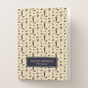 Classic Vintage 50's Fashion Pocket Folder