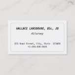 [ Thumbnail: Classic, Vintage, and Old Fashioned Business Card ]