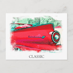 *~* Classic Vintage Antique Artistic Long Car Postcard