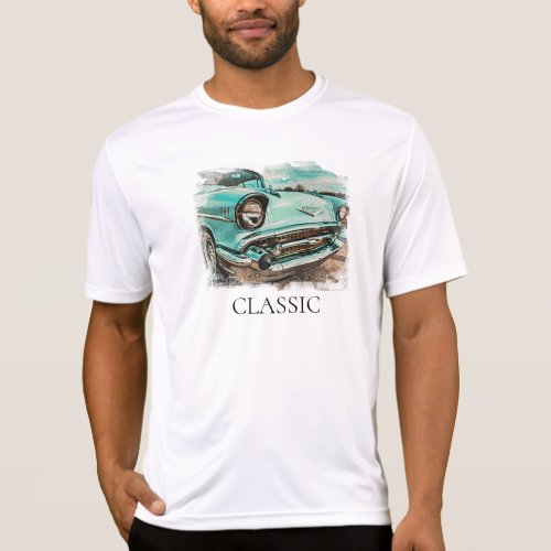  Classic Vintage Antique Painting Car Retro T_Shirt