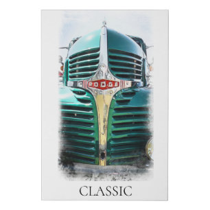 *~* Classic Vintage Antique Painting Old Car Faux Canvas Print