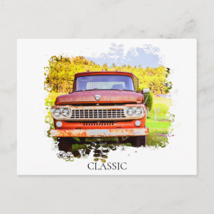 *~* Classic Vintage Antique Rusty TRUCK Postcard