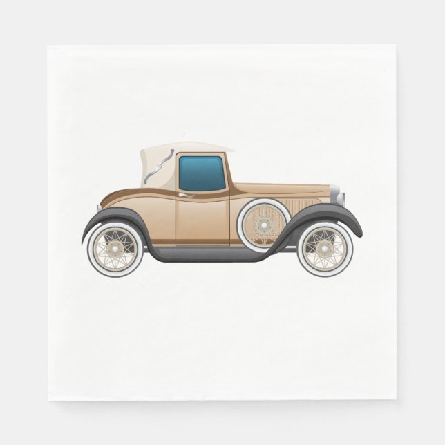 Classic Vintage Automobile Napkins (Front)