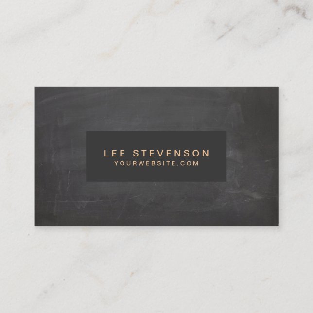 Classic Vintage Black Rustic Business Card (Front)