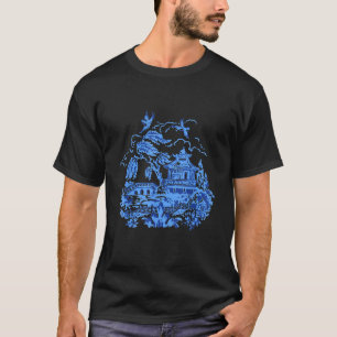 Classic Vintage Blue Willow China Design T-Shirt