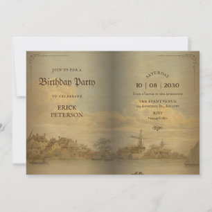 Classic Vintage book  Invitation
