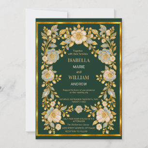 Classic Vintage Book Wedding Invitation