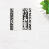 Classic vintage borders woman with book (Desk)