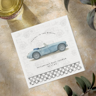 Classic Vintage Car Baby Shower Napkins
