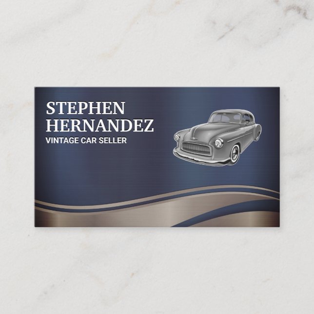 Classic Vintage Car Business Card (Front)