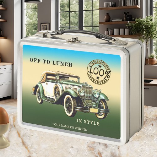 Classic Vintage Car Lunch Box