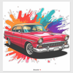 Classic Vintage Car Sticker