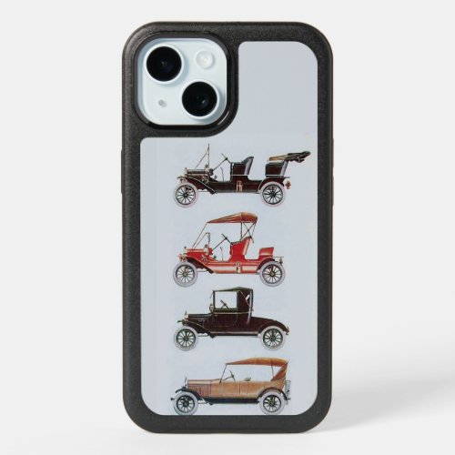 CLASSIC VINTAGE CARS  Grey  iPhone 15 Case