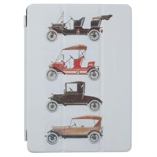 CLASSIC VINTAGE CARS Red Black Grey iPad Air Cover