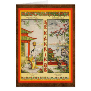 Classic vintage Chinese menu! Cards