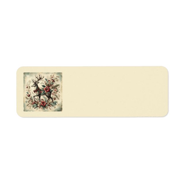 Classic Vintage Christmas Address Labels (Front)