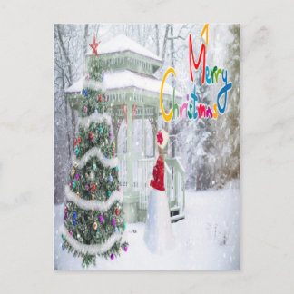 Classic vintage Christmas greetings Postcard