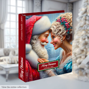 Classic Vintage Christmas Memory Album Ring Binder