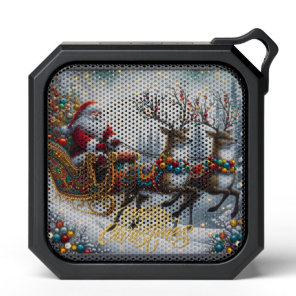 Classic/Vintage Christmas Santa & reindeer  Bluetooth Speaker