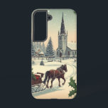 Classic/Vintage Christmas scene  Samsung Galaxy S22 Case<br><div class="desc">nostalgic</div>