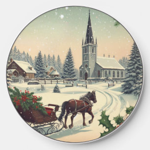 Classic/Vintage Christmas scene  Wireless Charger