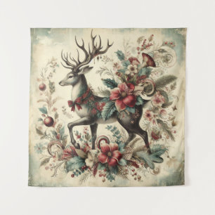 Classic Vintage Christmas Tapestry