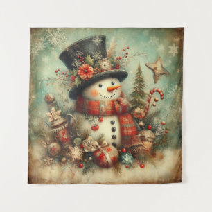 Classic Vintage Christmas Tapestry