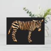 Classic Vintage Etching Zebra Illustration (Standing Front)