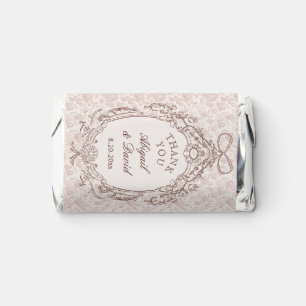 Classic Vintage Frame Wedding Hershey's Miniatures