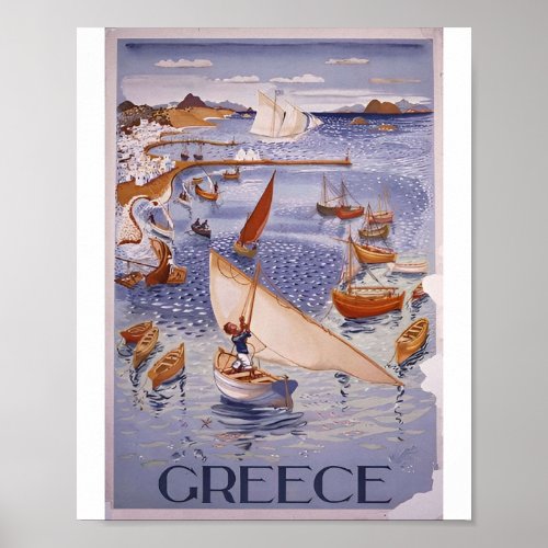 Classic Vintage Greece Travel Posters