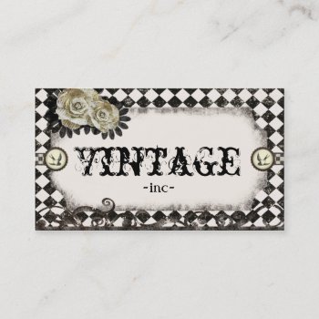 Classic Vintage Inspired Business Cards by SweetFancyDesigns at Zazzle