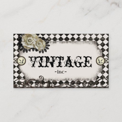 Customizable Classic vintage inspired business cards