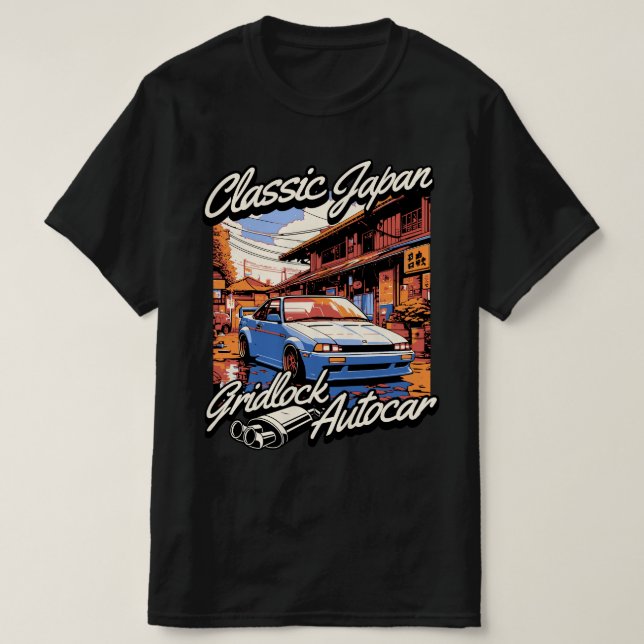 Classic Vintage Japan car Cool graphic  T-Shirt (Design Front)