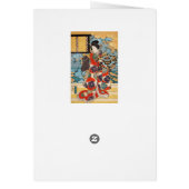Classic vintage japanese geisha  ukiyo-e Utagawa (Back)