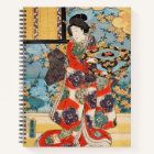 Classic vintage japanese geisha ukiyo-e Utagawa