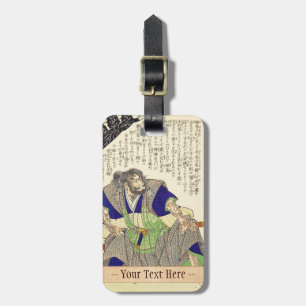 Classic Vintage Japanese Samurai Warrior Ronin Luggage Tag