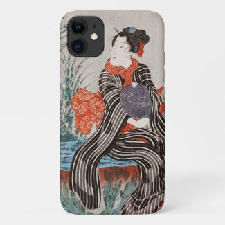 Classic vintage japanese ukiyo-e geisha maiko art Case-Mate iPhone case