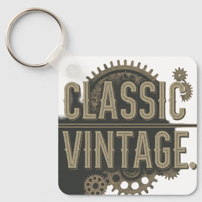 Classic Vintage Keychain (Front)