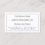 [ Thumbnail: Classic, Vintage Legal Professional Business Card ]