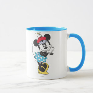 Classic Vintage Minnie Mouse Retro Flower Hat Mug