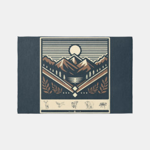 Classic/vintage outdoors/wilderness outdoor rug