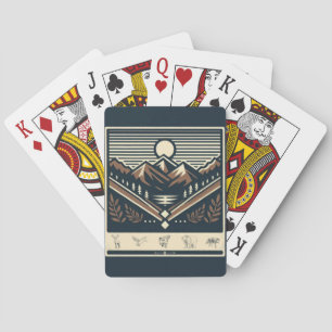 Classic/vintage outdoors/wilderness poker cards