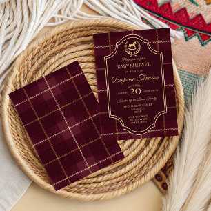 classic Vintage Polo Horse Party Baby shower  Invitation